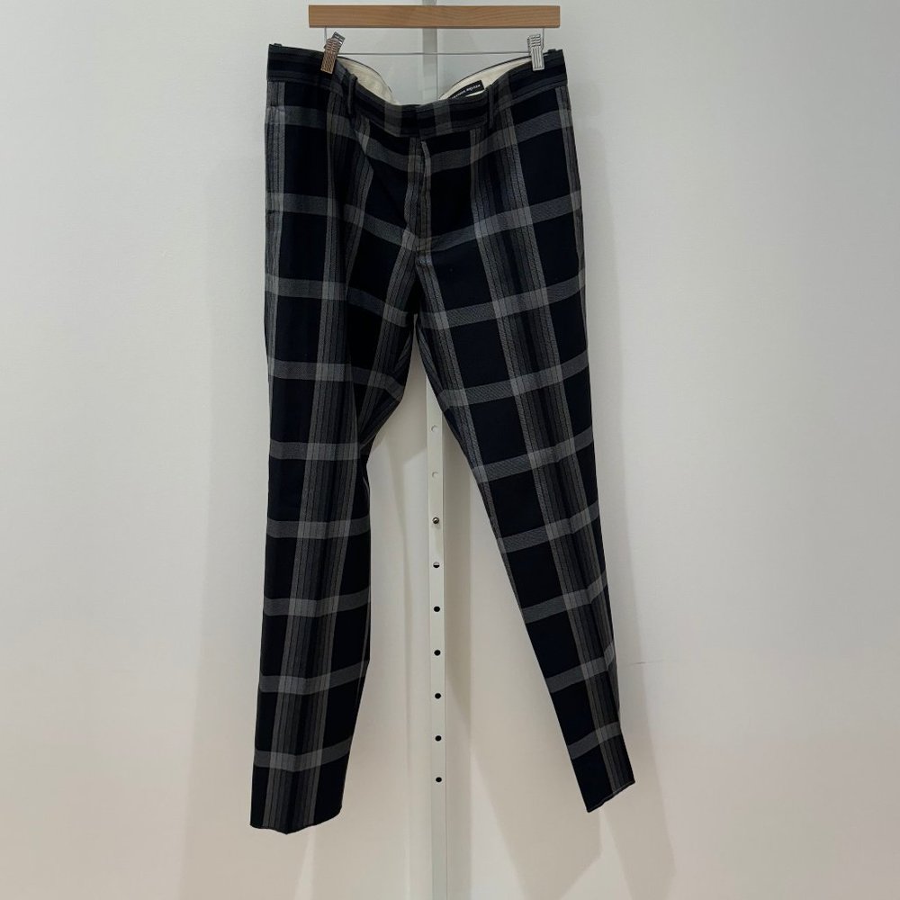 Alexander McQueen Plaid Suit Pants